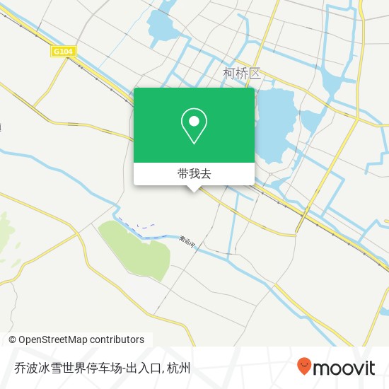 乔波冰雪世界停车场-出入口地图