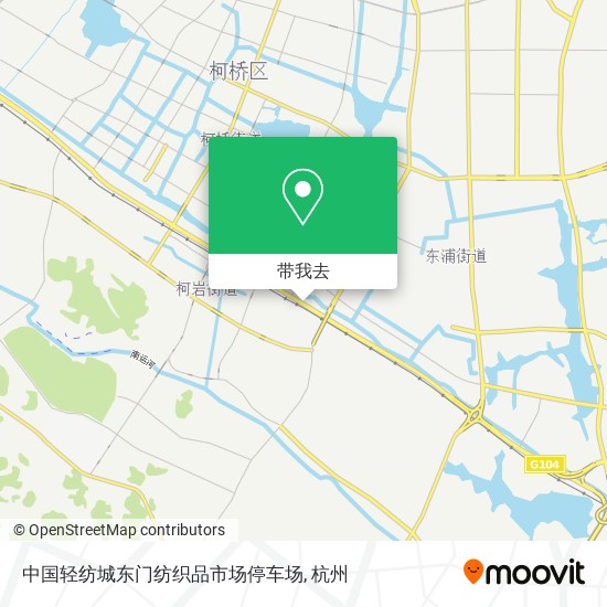 中国轻纺城东门纺织品市场停车场地图