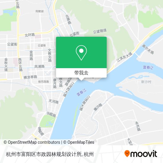 杭州市富阳区市政园林规划设计所地图