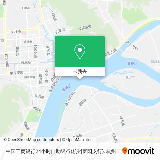 中国工商银行24小时自助银行(杭州富阳支行)地图