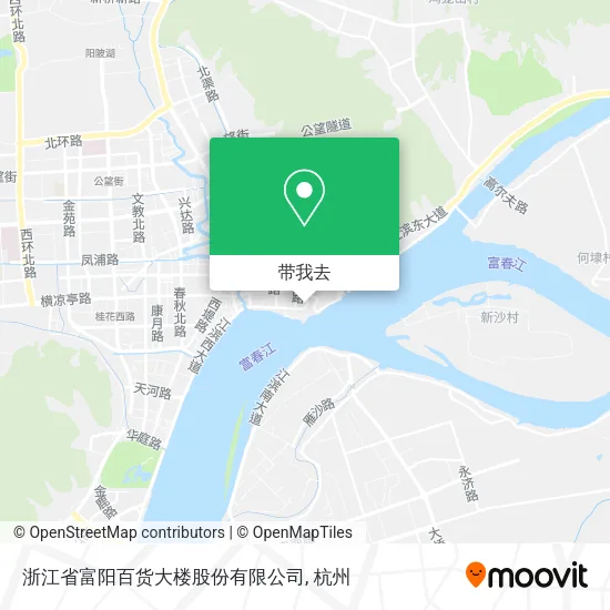 浙江省富阳百货大楼股份有限公司地图