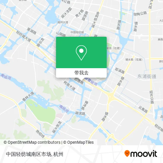 中国轻纺城南区市场地图