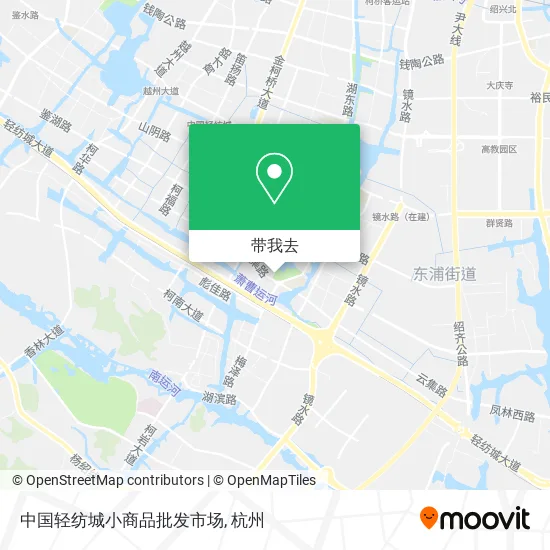 中国轻纺城小商品批发市场地图