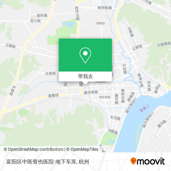富阳区中医骨伤医院-地下车库地图