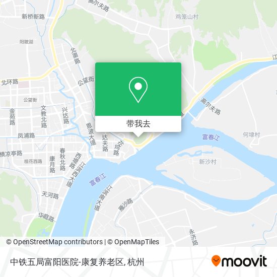 中铁五局富阳医院-康复养老区地图