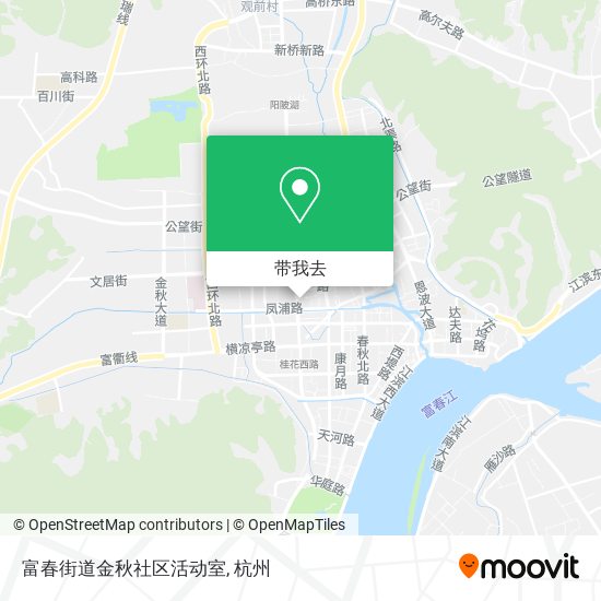 富春街道金秋社区活动室地图