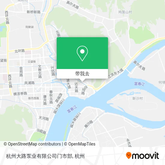 杭州大路泵业有限公司门市部地图