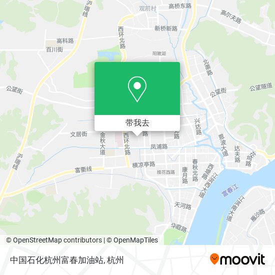 中国石化杭州富春加油站地图