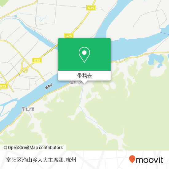 富阳区渔山乡人大主席团地图