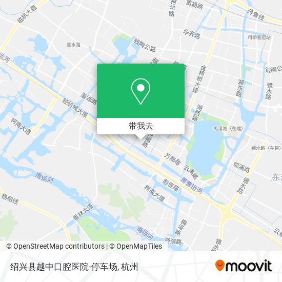 绍兴县越中口腔医院-停车场地图