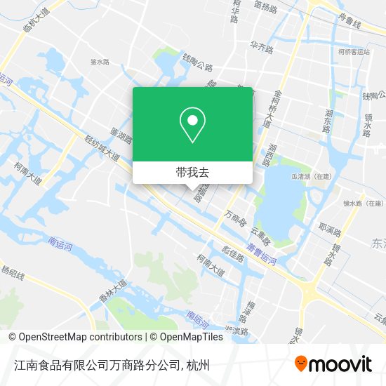 江南食品有限公司万商路分公司地图