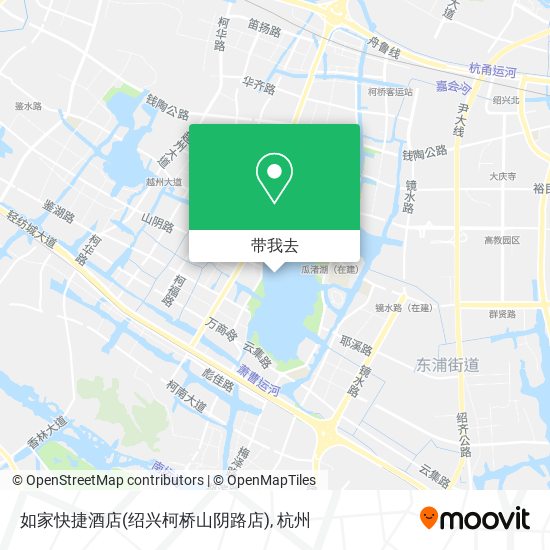 如家快捷酒店(绍兴柯桥山阴路店)地图