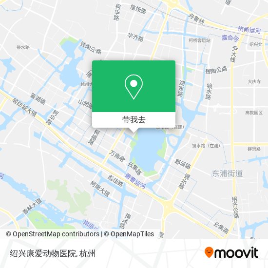 绍兴康爱动物医院地图