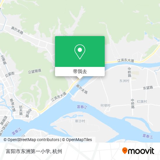 富阳市东洲第一小学地图