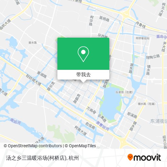 汤之乡三温暖浴场(柯桥店)地图