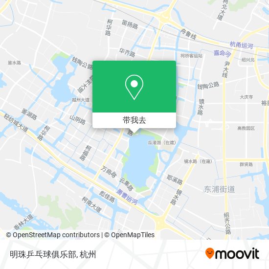 明珠乒乓球俱乐部地图