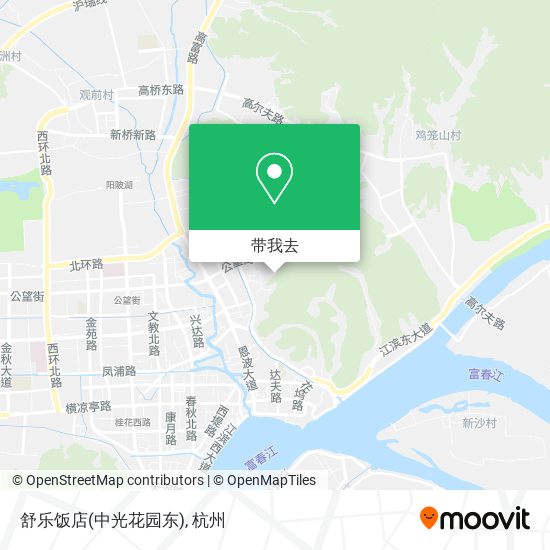 舒乐饭店(中光花园东)地图