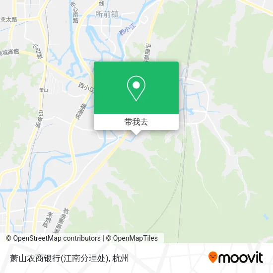 萧山农商银行(江南分理处)地图