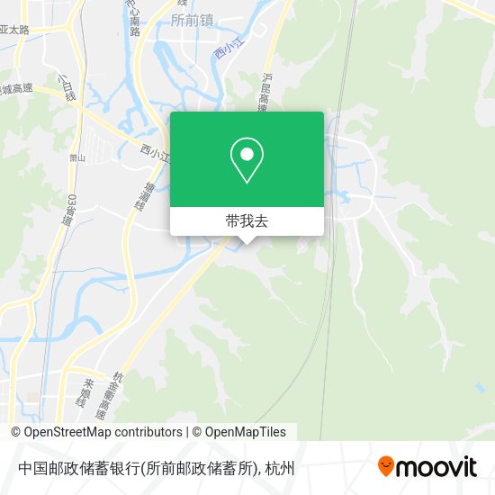 中国邮政储蓄银行(所前邮政储蓄所)地图