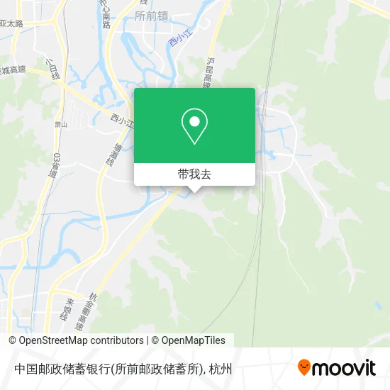 中国邮政储蓄银行(所前邮政储蓄所)地图