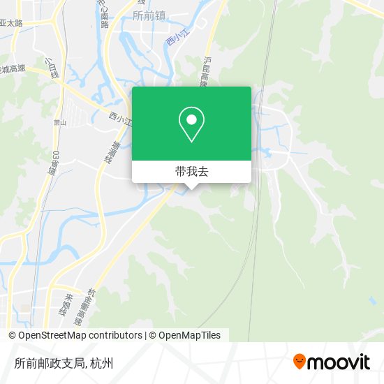 所前邮政支局地图
