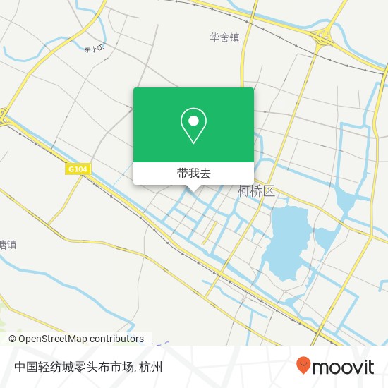 中国轻纺城零头布市场地图