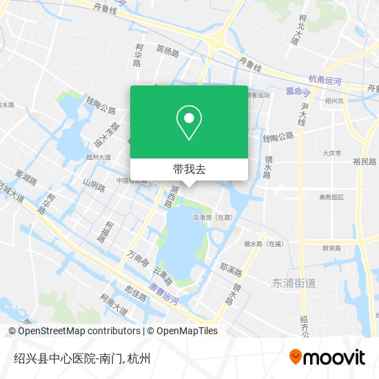 绍兴县中心医院-南门地图