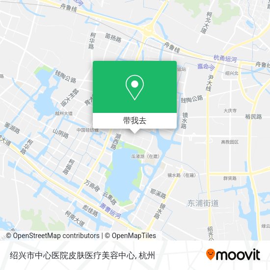 绍兴市中心医院皮肤医疗美容中心地图