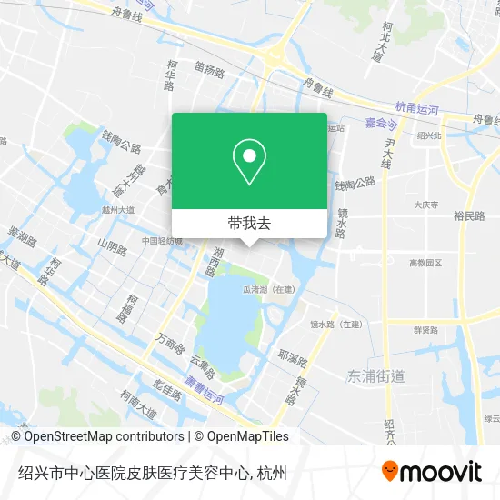 绍兴市中心医院皮肤医疗美容中心地图