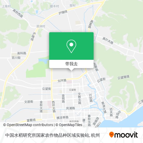 中国水稻研究所国家农作物品种区域实验站地图