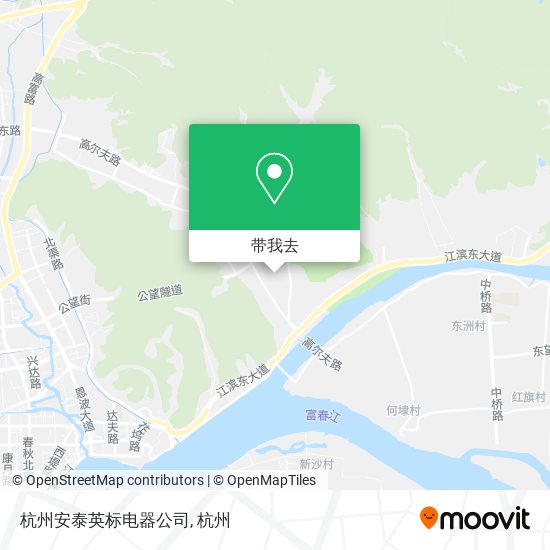 杭州安泰英标电器公司地图