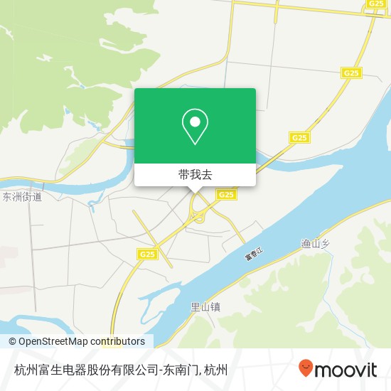 杭州富生电器股份有限公司-东南门地图