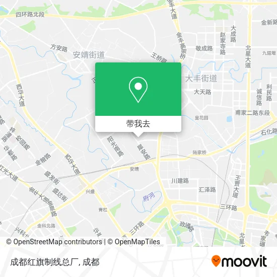 成都红旗制线总厂地图