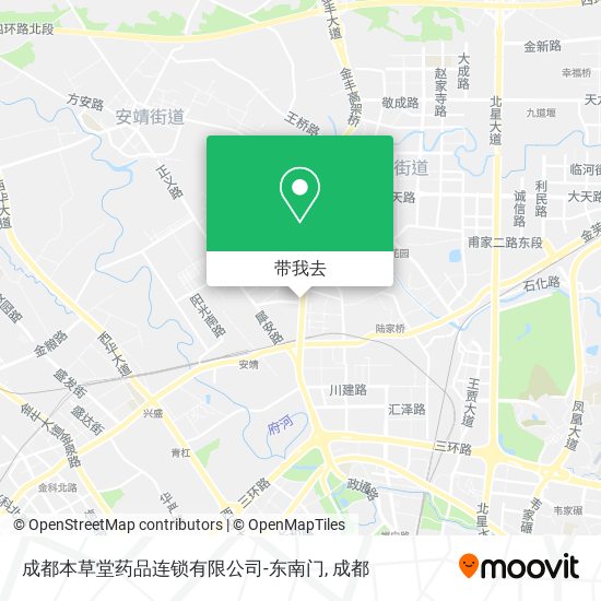 成都本草堂药品连锁有限公司-东南门地图