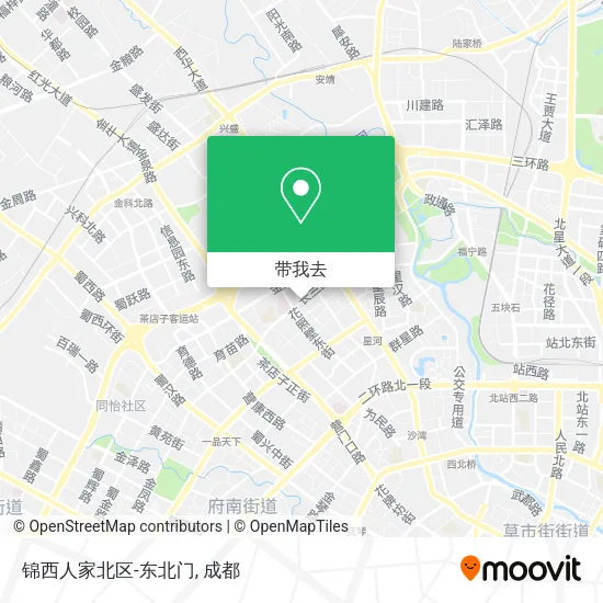 锦西人家北区-东北门地图