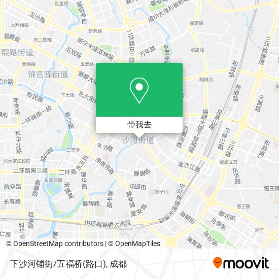 下沙河铺街/五福桥(路口)地图