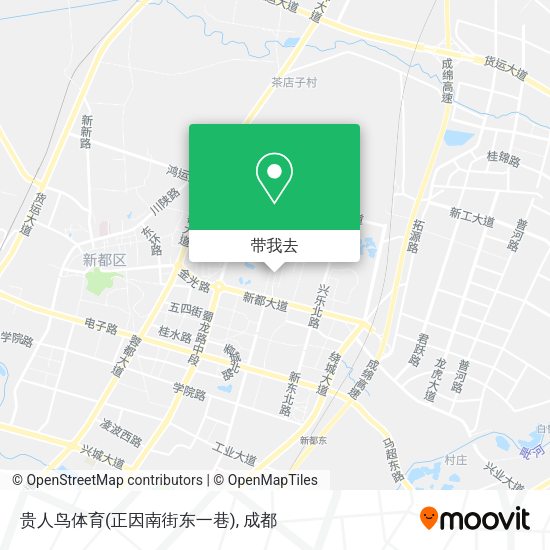 贵人鸟体育(正因南街东一巷)地图