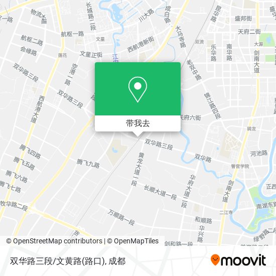 双华路三段/文黄路(路口)地图