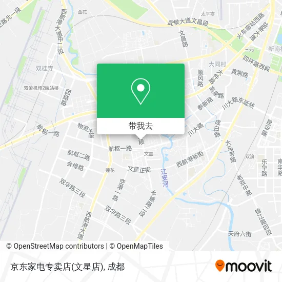 京东家电专卖店(文星店)地图