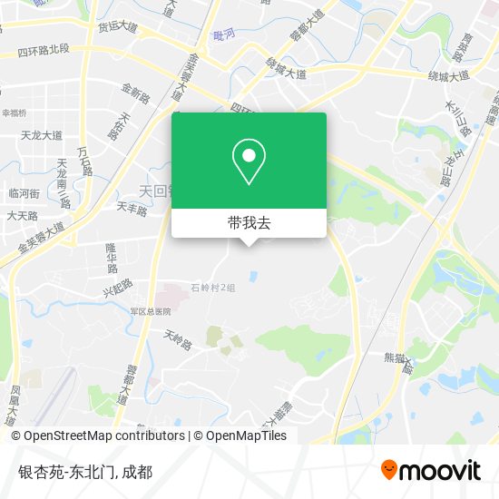银杏苑-东北门地图