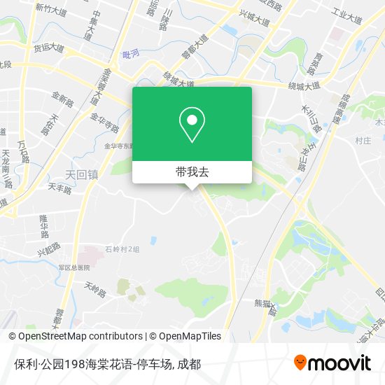 保利·公园198海棠花语-停车场地图