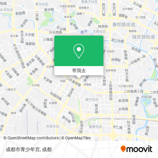 成都市青少年宫地图
