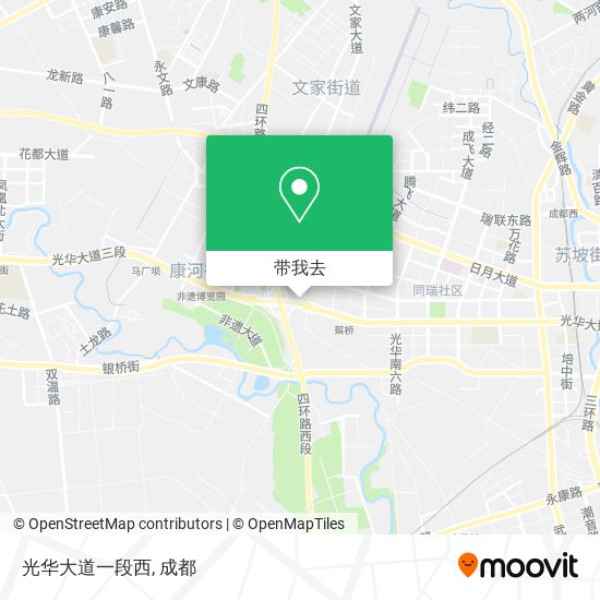 光华大道一段西地图