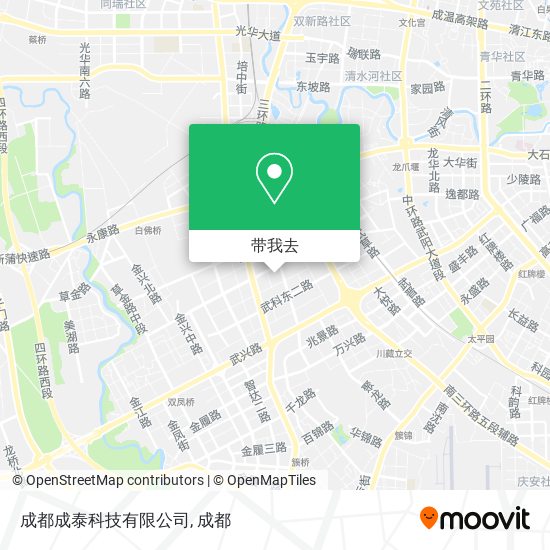 成都成泰科技有限公司地图