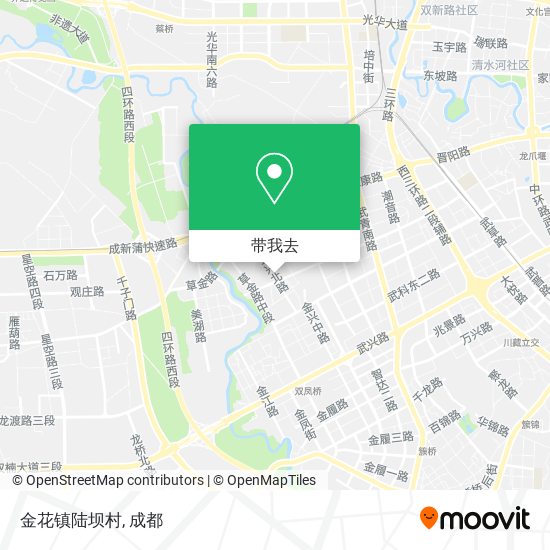 金花镇陆坝村地图
