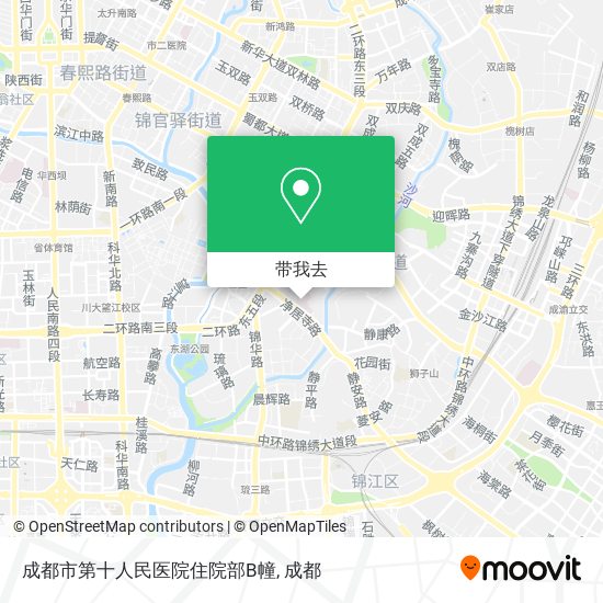 成都市第十人民医院住院部B幢地图
