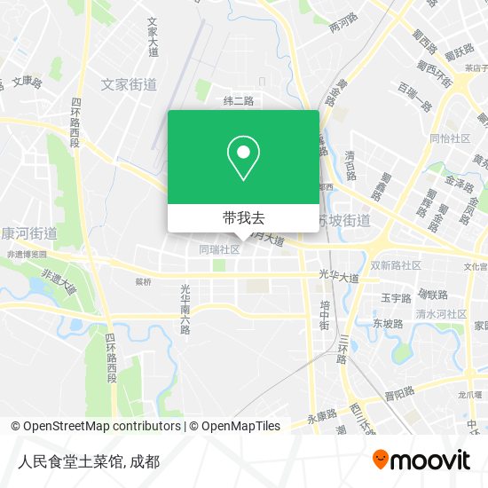 人民食堂土菜馆地图