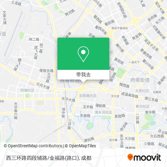 西三环路四段辅路/金福路(路口)地图