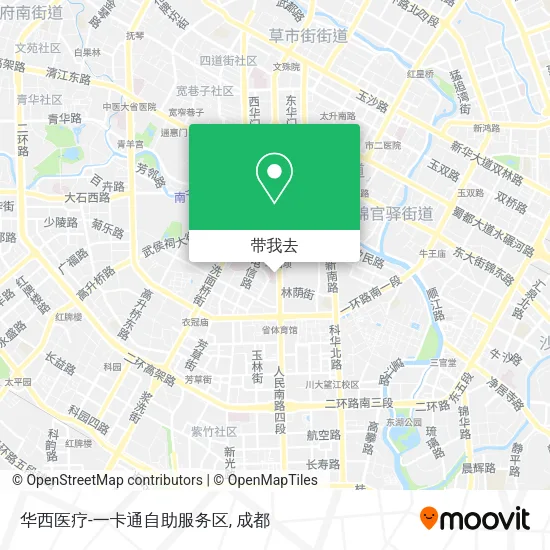 华西医疗-一卡通自助服务区地图