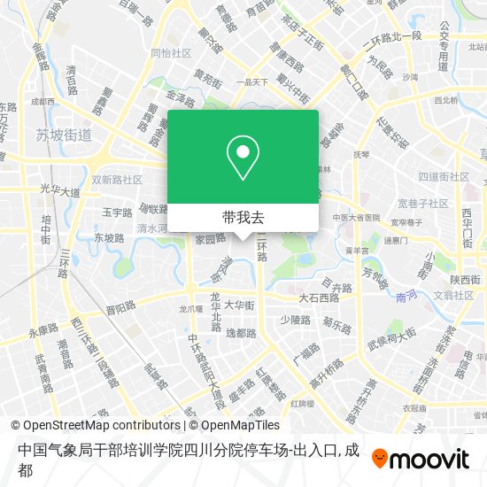 中国气象局干部培训学院四川分院停车场-出入口地图